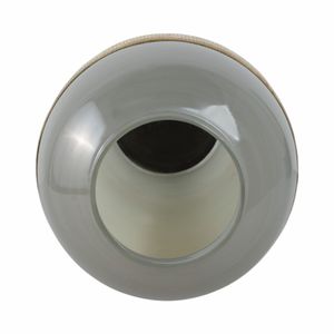 HARKENLAND WHITE GLASS VASE 21 (IN) 7