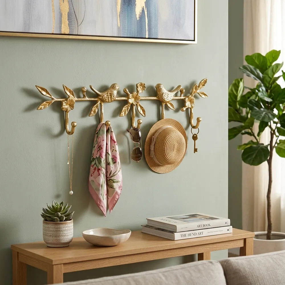 BAYARDTON GOLD WALL SHELF 5 (IN)