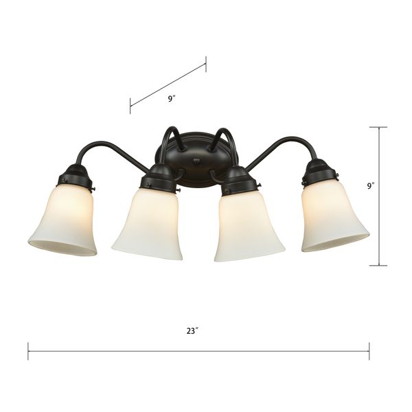 Califon 23'' Wide 4-Light Vanity Light - Oil Rubbed Bronze