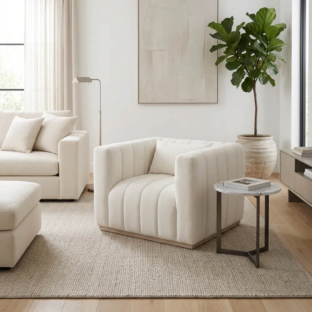 EDMONDHAM IVORY CHAIR 28 (IN)