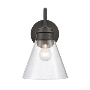 Dovas 13.5'' High 1-Light Outdoor Sconce - Textured Black 1