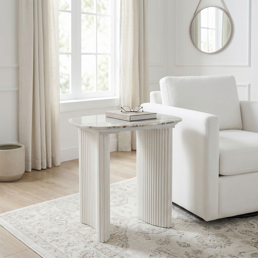 BERGENWELL IVORY TABLE 24 (IN)