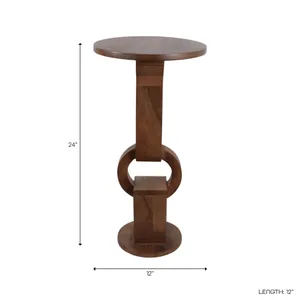 JASPERTON BROWN ACCENT TABLE 24 (IN) 8