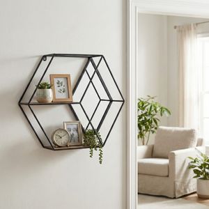HATCHERFIELD BLACK WALL SHELF 20 (IN) 11