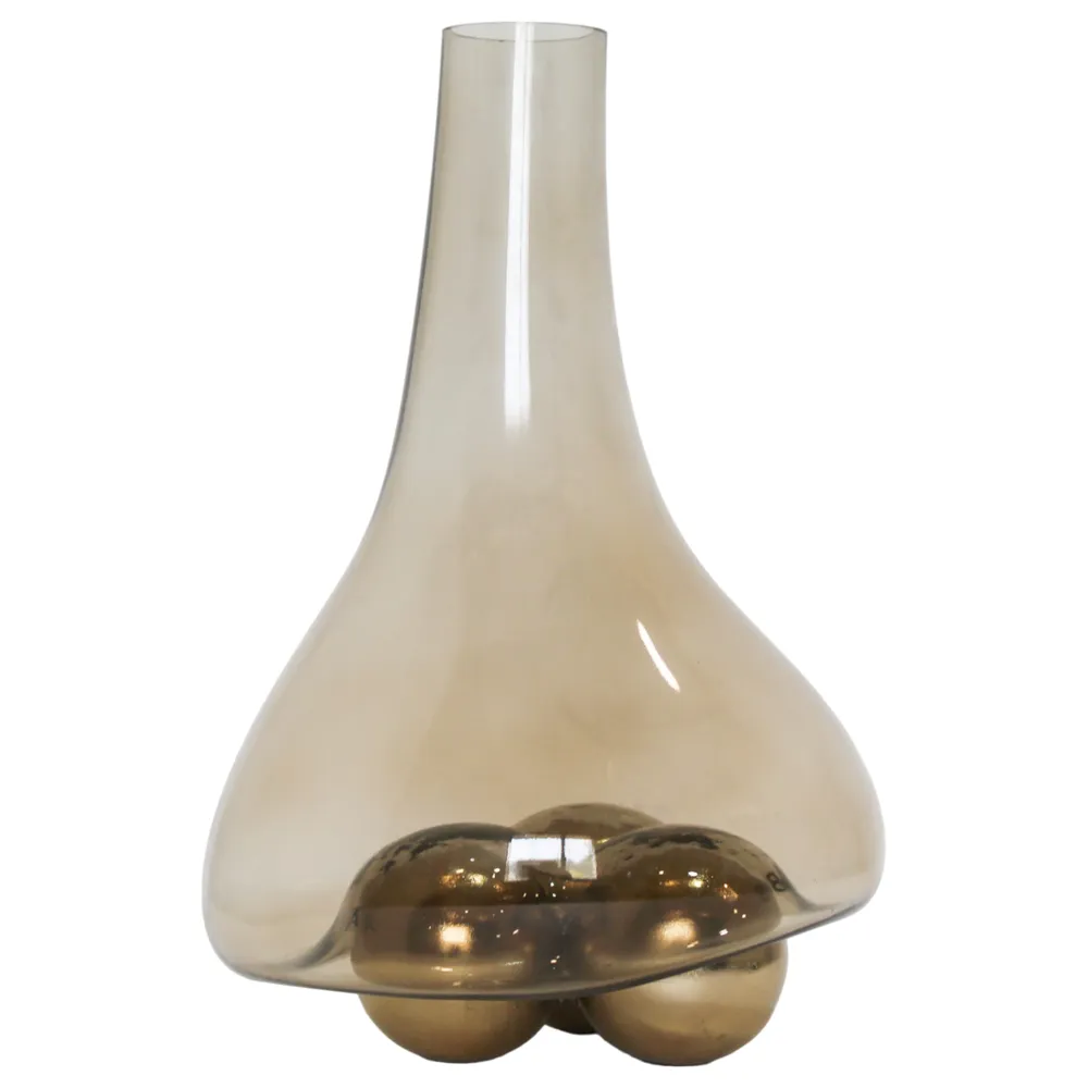 BAYSTONE GOLD GLASS VASE 16 (IN)