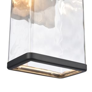 Cornice 13.5'' High Integrated LED Outdoor Sconce - Charcoal Black 5