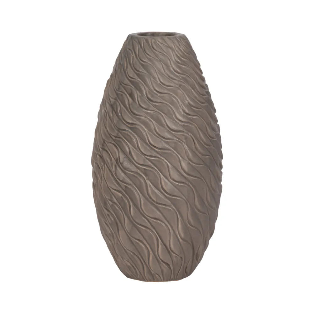 ROYVALE BROWN VASE 14 (IN)