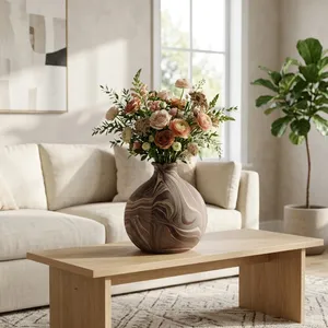 GRANGERSTONE BROWN VASE 14 (IN) 2