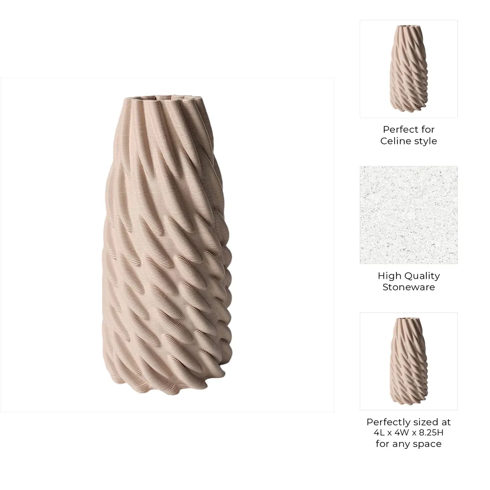 WOODSONVIEW PINK VASE 9 (IN)