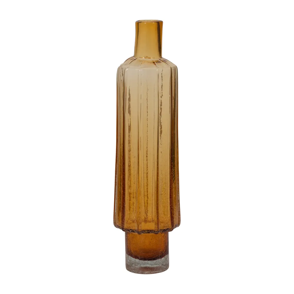 VINSON ORANGE GLASS VASE 20 (IN)