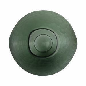 GROVERSTONE GREEN GLASS VASE 14 (IN) 7