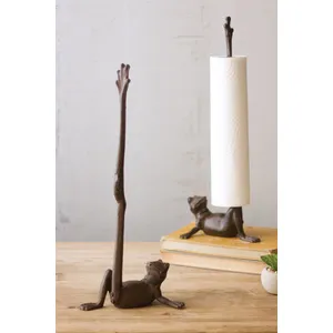 Cast Iron Frog Paper Towel Holder 1