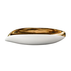 Greer Vessel - White and Gold Glazed 1