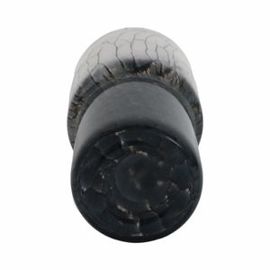 HALEYMOOR BLACK GLASS VASE 12 (IN) 8