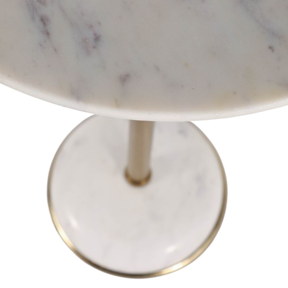 GORDENVIEW WHITE ACCENT TABLE 25 (IN)