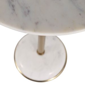 GORDENVIEW WHITE ACCENT TABLE 25 (IN) 6