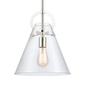 Gabby 11'' Wide 1-Light Mini Pendant - Polished Nickel 4