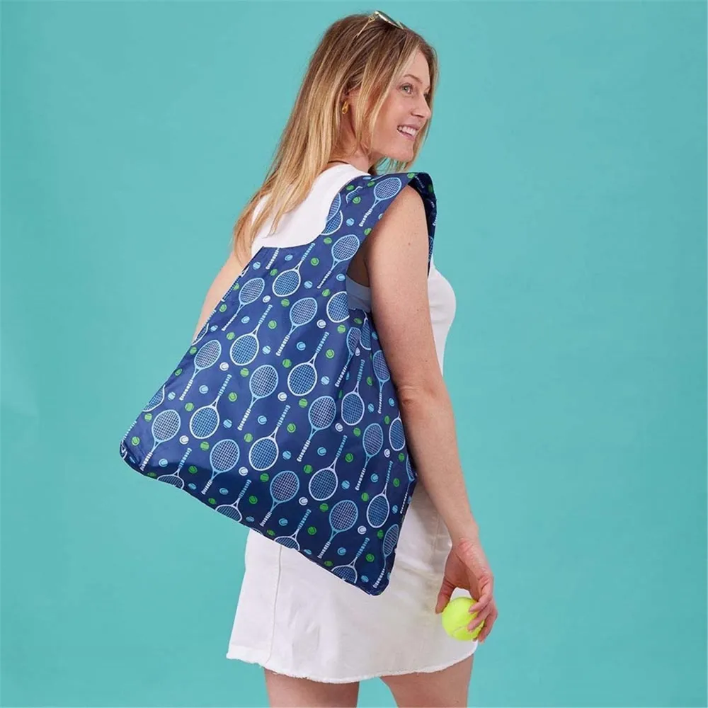 Tennis Navy blu Reusable Shopping Bag