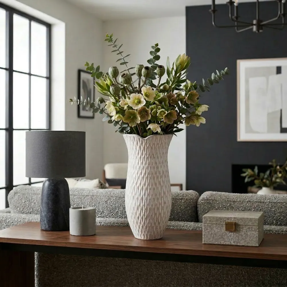ERINRIDGE IVORY VASE 26 (IN)