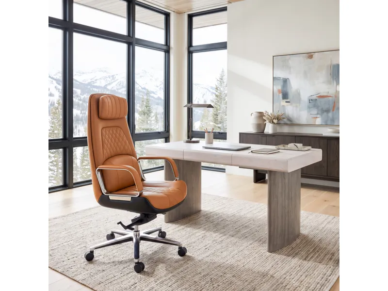 Cordelia Office Chair Brown 2
