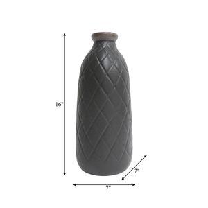 EMMONSFORD BLACK VASE 16 (IN) 9