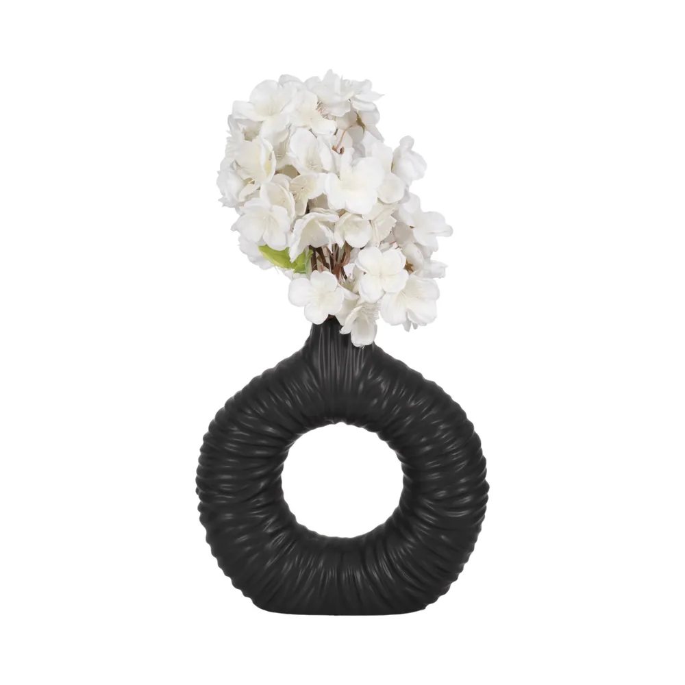 CANTONGATE BLACK VASE 9 (IN)