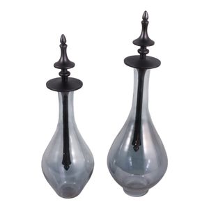 RUBYLAND SET OF 2 GRAY JARS 18 (IN) 6