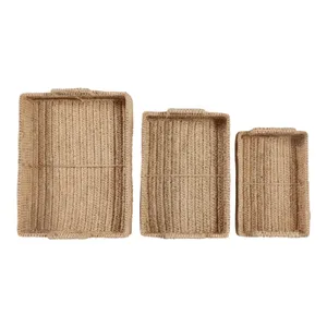 FLINTGROVE SET OF 3 BROWN TRAY 5 (IN) 9