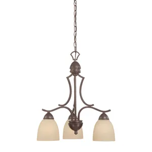 Triton 3-Light Chandelier in Sable Bronze 1