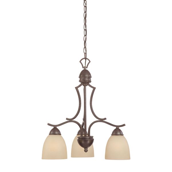 Triton 3-Light Chandelier in Sable Bronze
