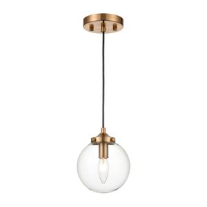Kendall 6'' Wide 1-Light Mini Pendant - Brass 1