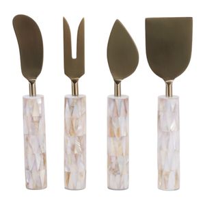 BRONSONTON SET OF 4 WHITE SERVEWARE 8 (IN) 5