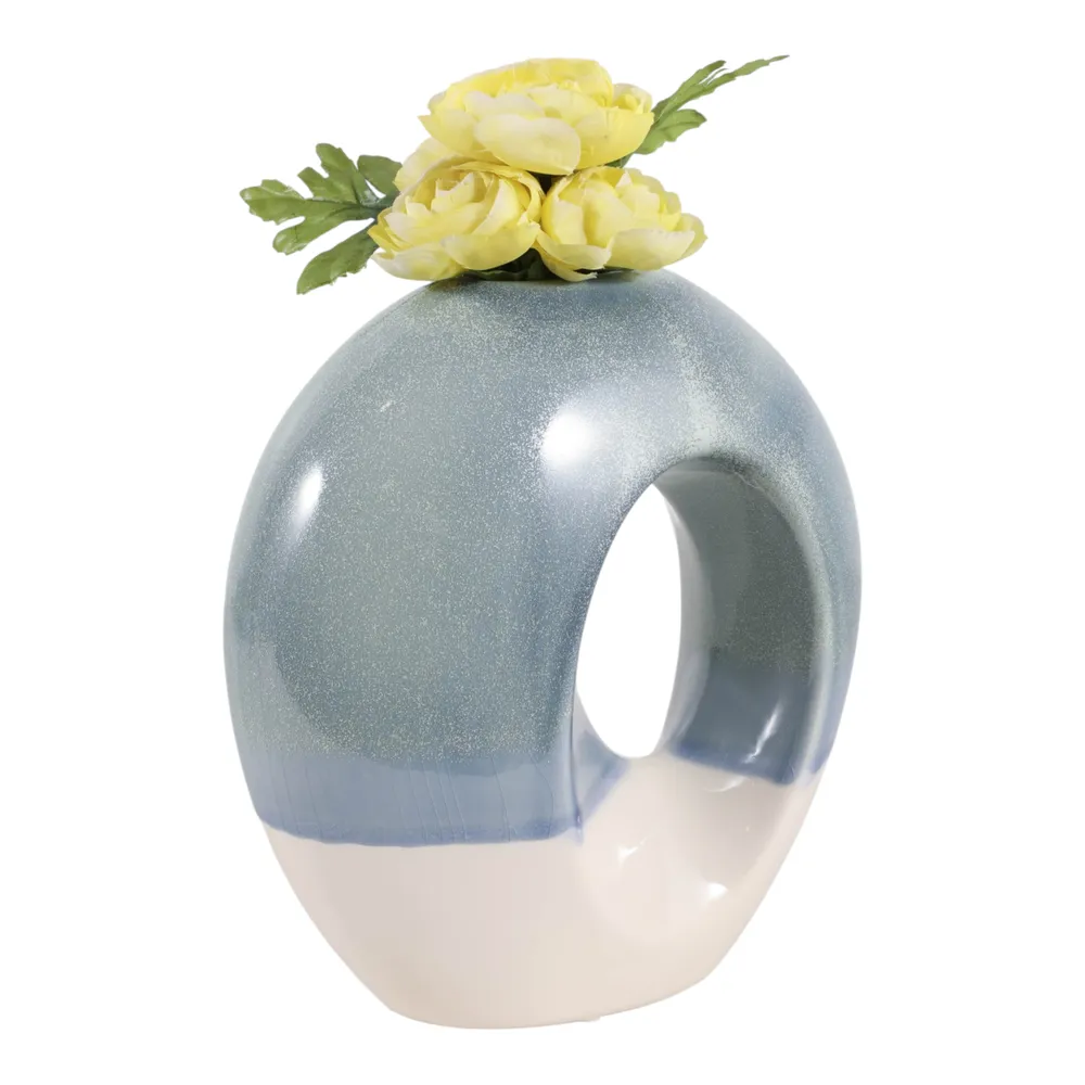 CHLOEOAK BLUE VASE 10 (IN)