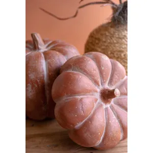 Set of 2 Paper Mache Pumpkins 2