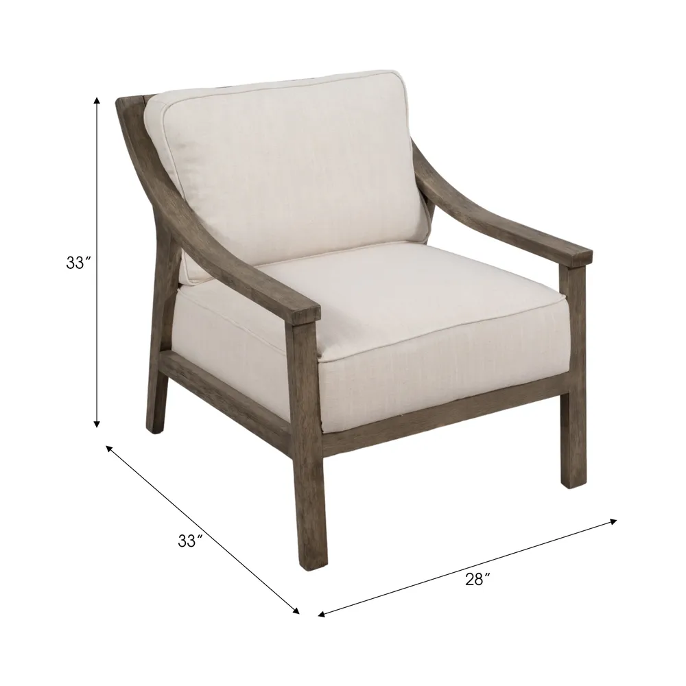 DOUGALRUN IVORY CHAIR 33 (IN)