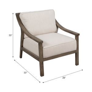 DOUGALRUN IVORY CHAIR 33 (IN) 9