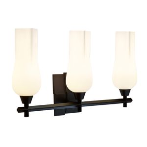 Fleur 25.25'' Wide 3-Light Vanity Light - Matte Black 1