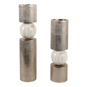 HALDENMILL SET OF 2 GOLD CANDLE HOLDER 18 (IN) 1
