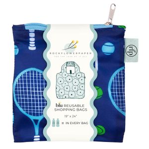 Tennis Navy blu Reusable Shopping Bag 4