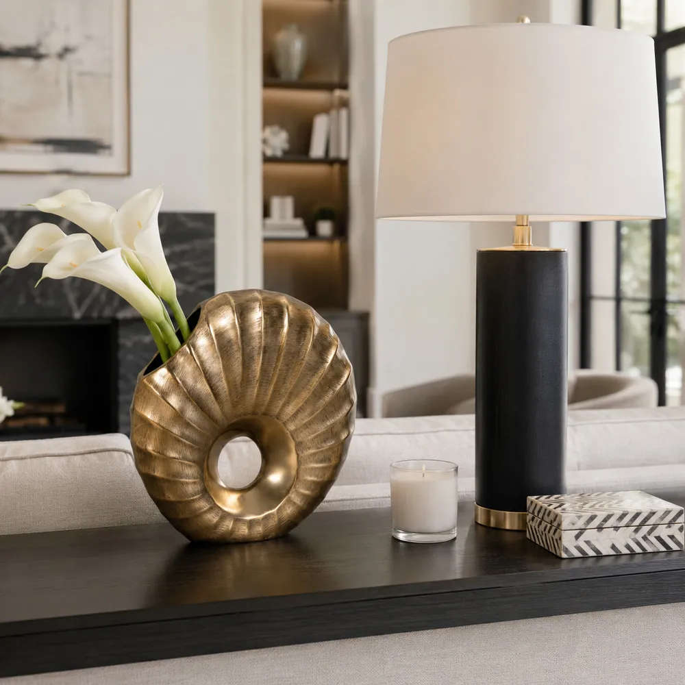 HACKETTWAY GOLD VASE 12 (IN)