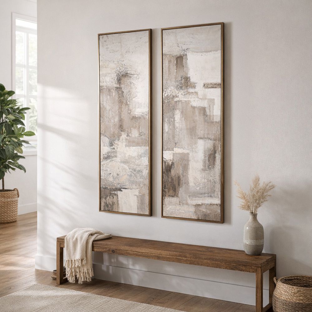 GLENTON SET OF 2 BROWN ART 70 (IN)