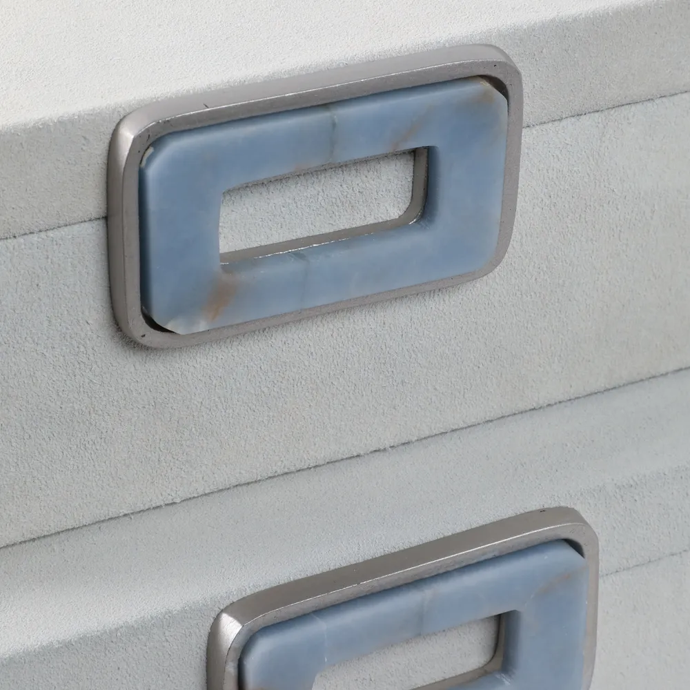 HAMMONDRIDGE SET OF 2 WHITE BOXES 5 (IN)