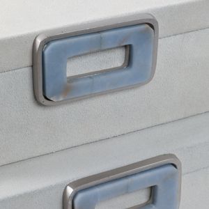 HAMMONDRIDGE SET OF 2 WHITE BOXES 5 (IN) 7
