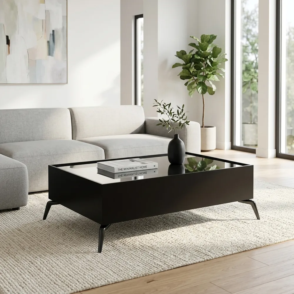 DECKERHAM BLACK COFFEE TABLE 16 (IN)