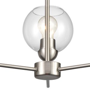 Astoria 23'' Wide 3-Light Chandelier - Brushed Nickel 5