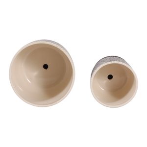 RAFECLIFF SET OF 2 BLACK PLANTER 7 (IN) 8