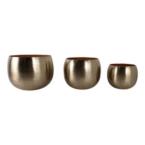 GLOVERTON SET OF 3 GOLD PLANTER 11 (IN) 4