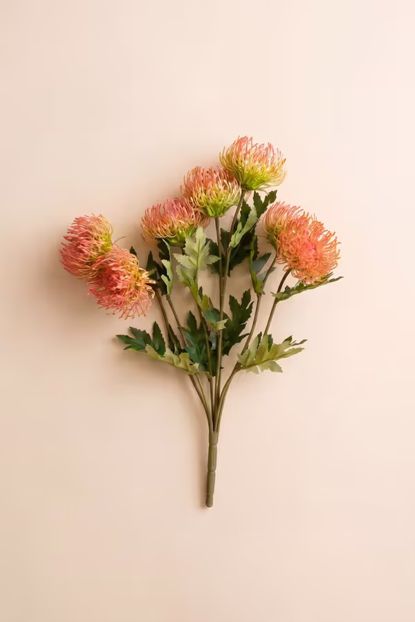 Artificial Antique Blush Pincushion Protea