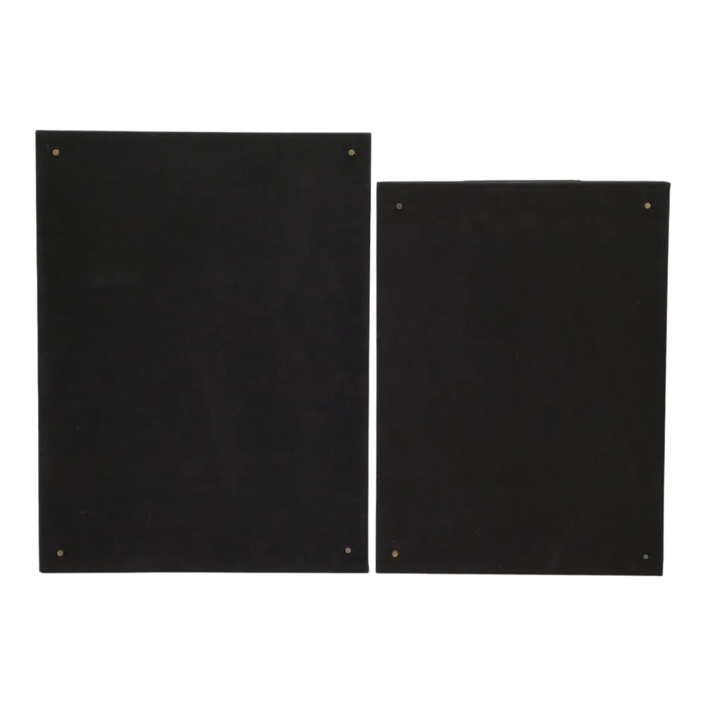 EASTONCREST SET OF 2 BLACK TRAY 3 (IN)
