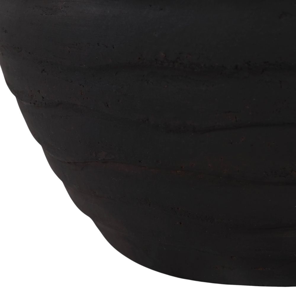 HAVENOAK BLACK VASE 18 (IN)